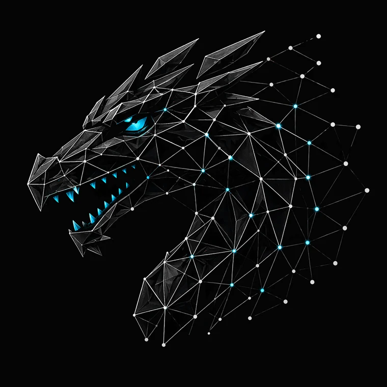 XDRagon — polygon dragon mascot
